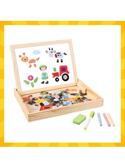Kruzzel 25637 dvipusė edukacinė lenta 9 Kruzzel 25637 dvipusė edukacinė lenta 9