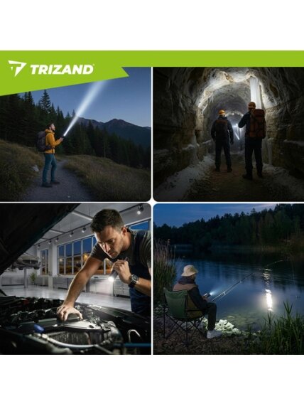 Taktinis žibintuvėlis 1500lm Trizand 26949 24