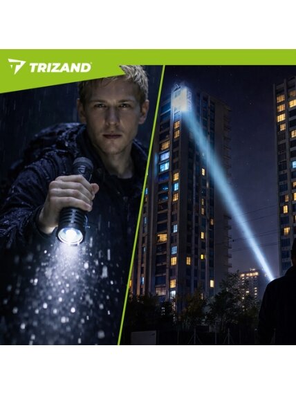 Taktinis žibintuvėlis 1500lm Trizand 26949 29