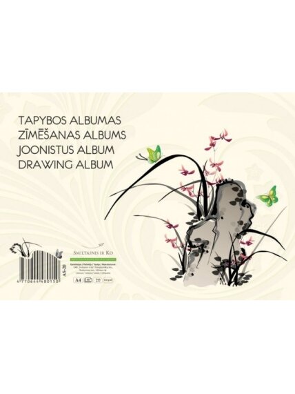 Tapybos albumas SMLT, A4, 160 g, klijuotas, (40) 0708-204 Tapybos albumas SMLT, A4, 160 g, klijuotas, (40) 0708-204