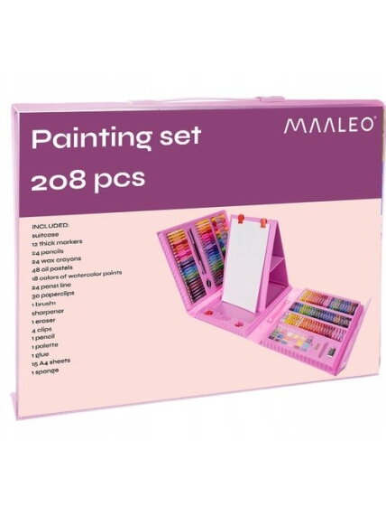 Tapybos rinkinys 208 vienetai lagamine 1