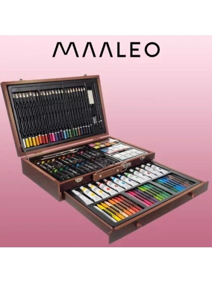 Tapybos rinkinys lagamine - 129vnt Maaleo 21644 1