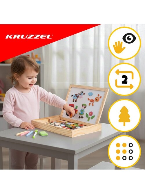 Kruzzel 25637 dvipusė edukacinė lenta 6 Kruzzel 25637 dvipusė edukacinė lenta 6