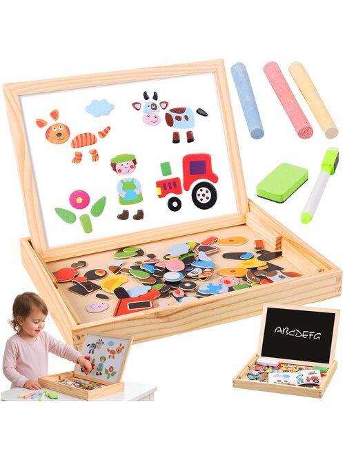 Kruzzel 25637 dvipusė edukacinė lenta Kruzzel 25637 dvipusė edukacinė lenta