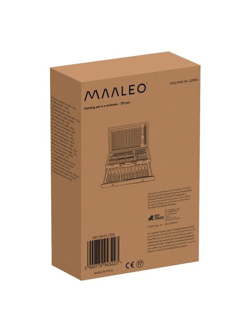 Tapybos rinkinys lagamine - 129vnt Maaleo 21644 18