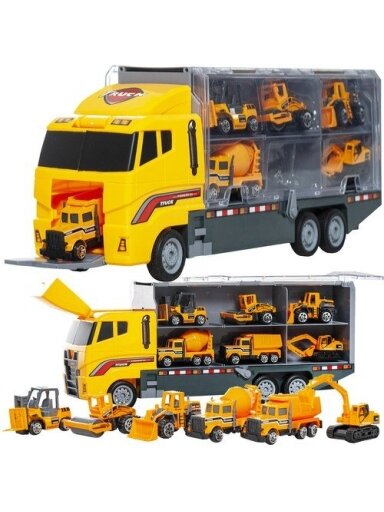 TIR sunkvežimio komplektas su 6 automobiliais 22481