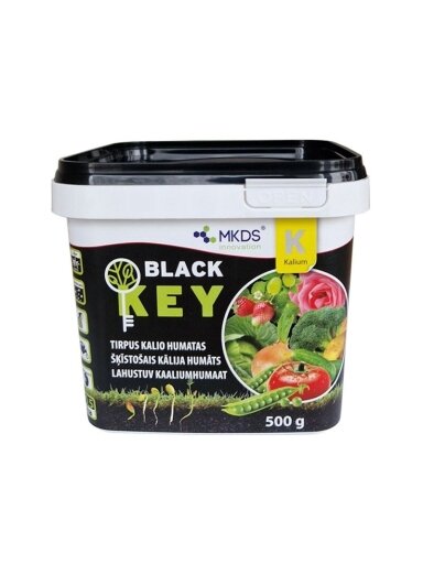 Tirpus kalio humatas BLACK KEY, 500 g