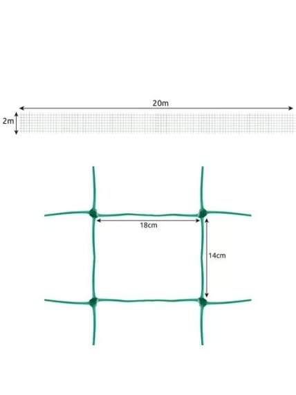 Tinklas - augalų atrama 2x20m Gardlov 23980 5 Tinklas - augalų atrama 2x20m Gardlov 23980 5