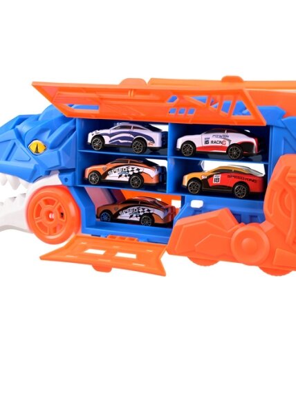 TIR – automobilių vežimo priekaba + 6 automobiliukų rinkinys 6