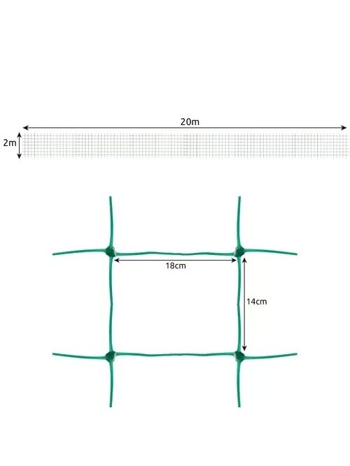 Tinklas - augalų atrama 2x20m Gardlov 23980 5