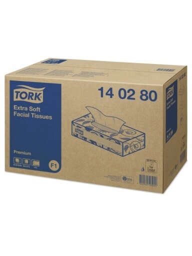 Tork Premium F1 ypač minkštos servetėlės veidui 140280