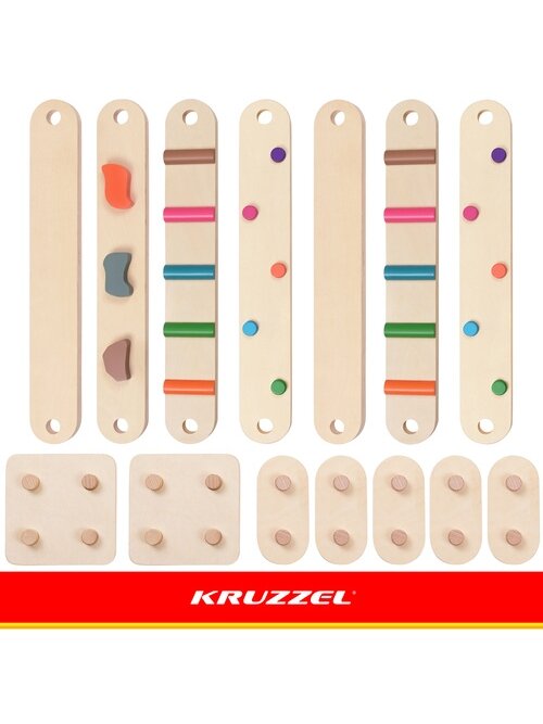 Medinė balansavimo trasa – 14 dalių, „Kruzzel“ 7 Medinė balansavimo trasa – 14 dalių, „Kruzzel“ 7