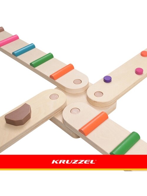 Medinė balansavimo trasa – 14 dalių, „Kruzzel“ 8 Medinė balansavimo trasa – 14 dalių, „Kruzzel“ 8