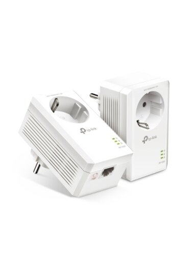 TP-Link TL-PA7017P KIT AV1000 Gigabit Passthrough Powerline Starter Kit Ethernet Adapterių rinkinys