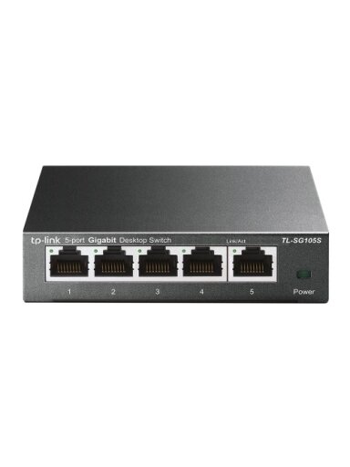TP-Link TL-SG105S 5-Port 10/100/1000Mbps Desktop Šakotuvas