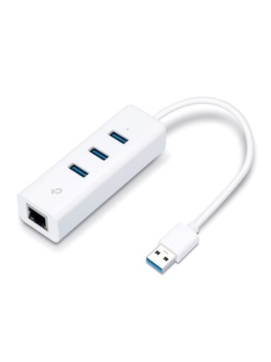 TP-Link UE330 USB 3.0 3-Port Šakotuvas ir Gigabit Ethernet Adapteris