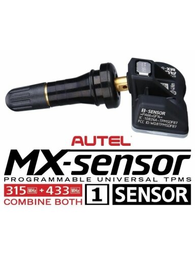 TPMS daviklis Autel MX-Sensor RUBB 315/434 MHz rubber