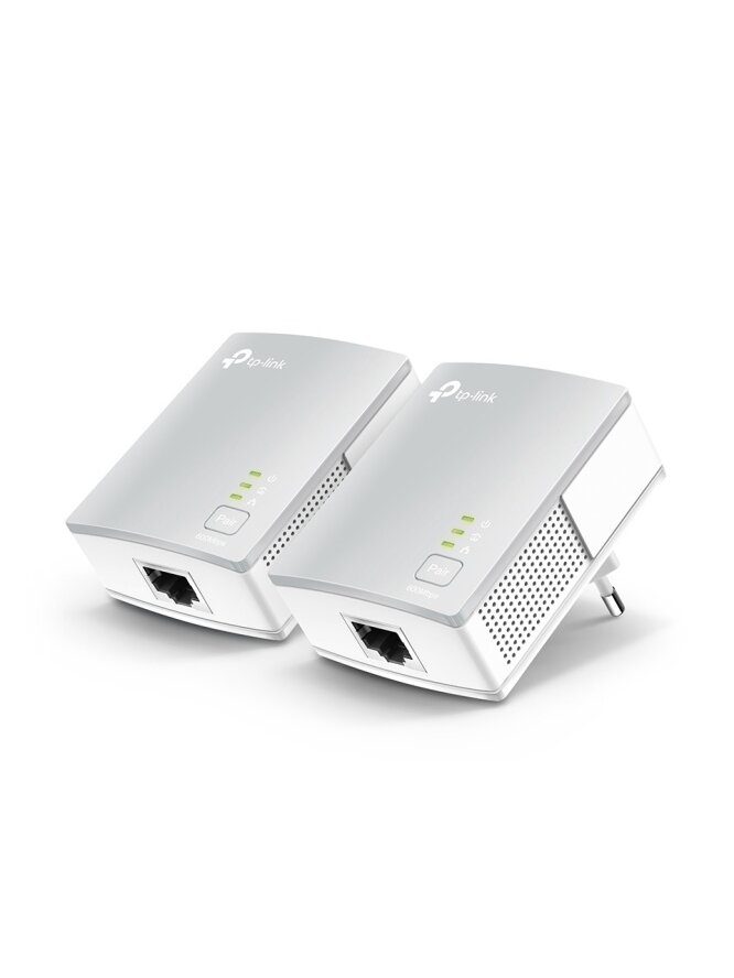 TP-Link TL-PA4010 KIT AV600 Powerline Starter Kit Ethernet LAN Adapterių rinkinys