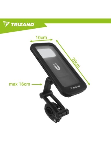 „Trizand“ vandeniui atsparus dviračio telefono laikiklis
