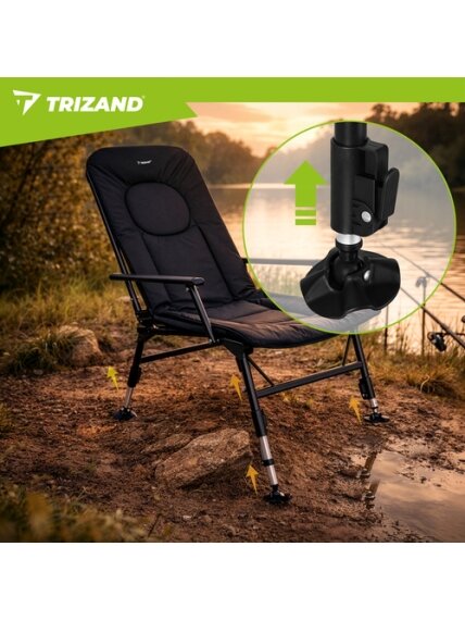 Trizand reguliuojamo dydžio žvejybos kėdė/fotelis 18