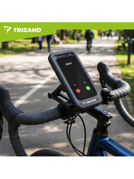 „Trizand“ vandeniui atsparus dviračio telefono laikiklis 15