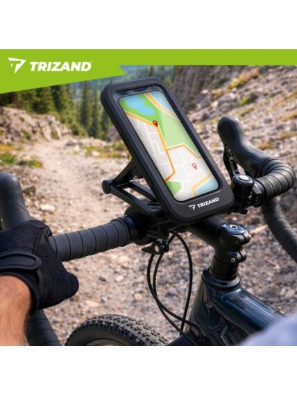 „Trizand“ vandeniui atsparus dviračio telefono laikiklis 17