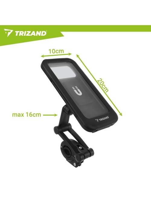 „Trizand“ vandeniui atsparus dviračio telefono laikiklis 1