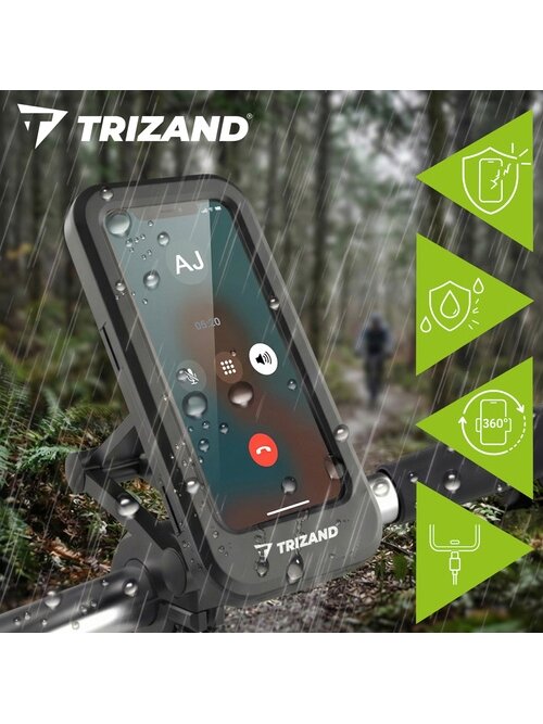 „Trizand“ vandeniui atsparus dviračio telefono laikiklis 21