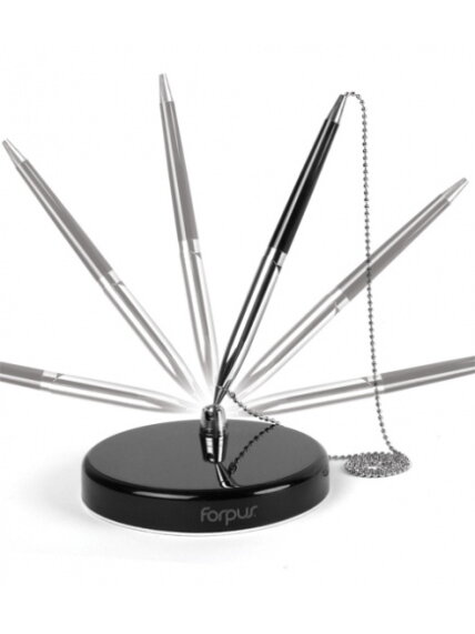 Tušinukas Table-Pen Forpus 0.7mm,juodas, su grandinėle Tušinukas Table-Pen Forpus 0.7mm,juodas, su grandinėle