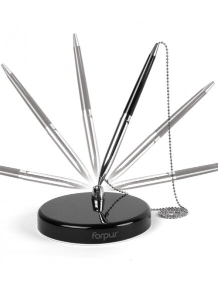 Tušinukas Table-Pen Forpus 0.7mm,juodas, su grandinėle Tušinukas Table-Pen Forpus 0.7mm,juodas, su grandinėle
