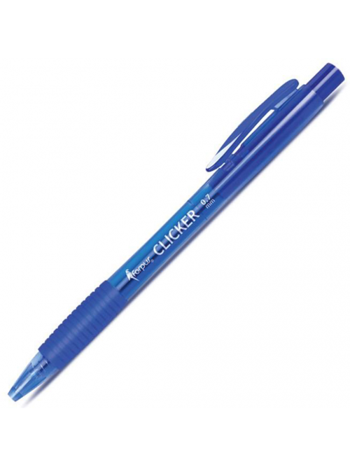 Tušinukas automatinis Forpus Clicker, 0.7mm, mėlynas Tušinukas automatinis Forpus Clicker, 0.7mm, mėlynas