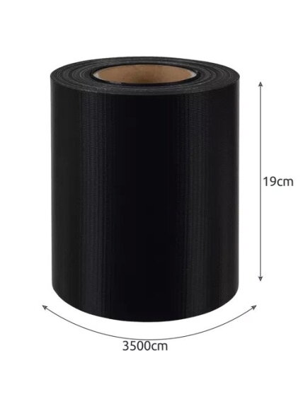 Tvoros juosta 19cmx35m 450g/m2 juoda 23698 20