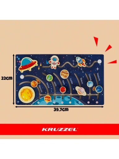 Medinė dėlionė - Saulės sistema Kruzzel 26696 Medinė dėlionė - Saulės sistema Kruzzel 26696