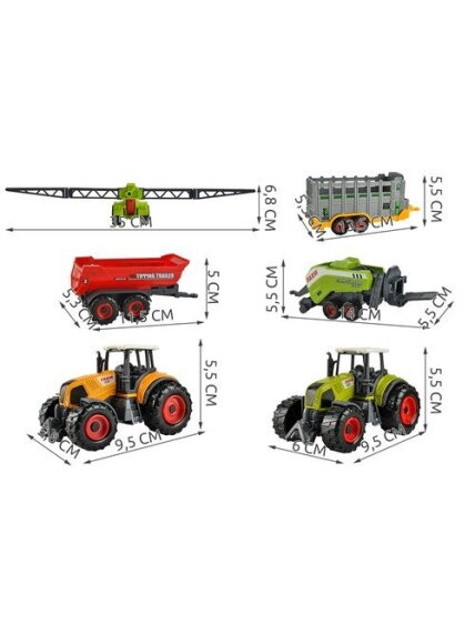Ūkis - 6 mašinų komplektas. 23436 2 Ūkis - 6 mašinų komplektas. 23436 2