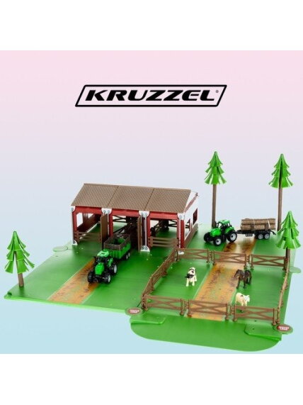 Ūkis su gyvuliais + 2 ūkio automobiliai 22404 1 Ūkis su gyvuliais + 2 ūkio automobiliai 22404 1