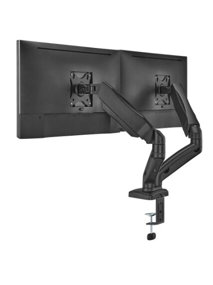 Up Up Premium Dual-Screen Monitoriaus laikiklis 17-32'', VESA 75x75, 100x100, Matinė juoda Up Up Premium Dual-Screen Monitoriaus laikiklis 17-32'', VESA 75x75, 100x100, Matinė juoda