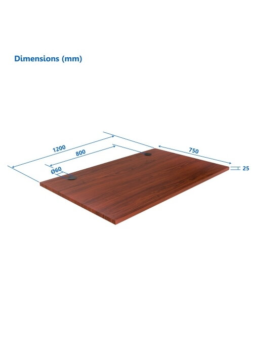 Up Up Stalviršis M Tamsaus riešuto spalvos, 1200x750x25mm (LMDP) Up Up Stalviršis M Tamsaus riešuto spalvos, 1200x750x25mm (LMDP)