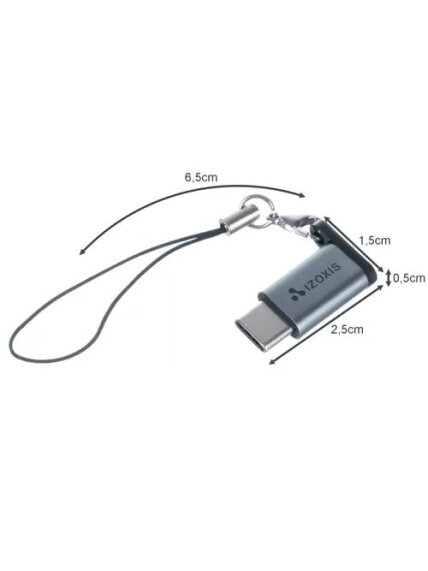 USB-C – USB micro B 2.0 adapteris 2 USB-C – USB micro B 2.0 adapteris 2