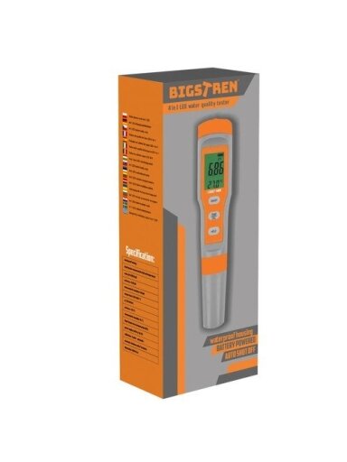 Vandens kokybės testeris 4in1 LED Bigstren 23534 Vandens kokybės testeris 4in1 LED Bigstren 23534
