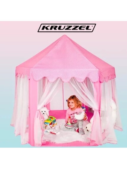 Vaikiška palapinė rožinė Kruzzel 23869 2 Vaikiška palapinė rožinė Kruzzel 23869 2