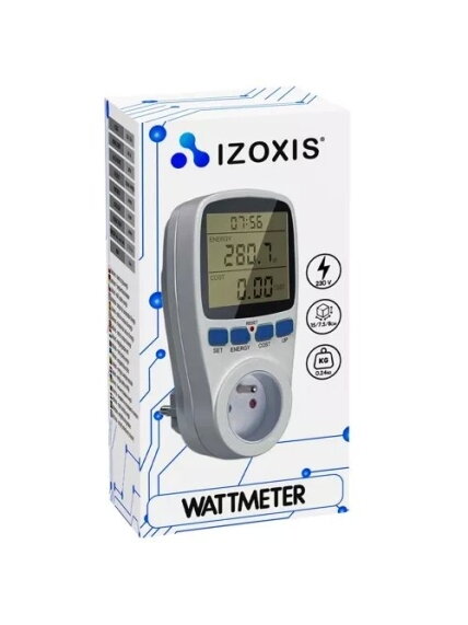 Vatmetras – energijos sąnaudų skaitiklis 23576 1 Vatmetras – energijos sąnaudų skaitiklis 23576 1