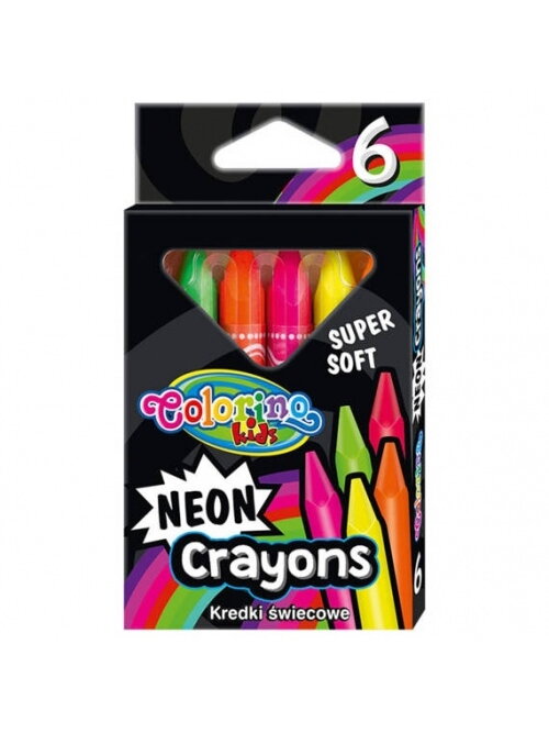 Vaškinės kreidelės Colorino Kids 6 spalvų