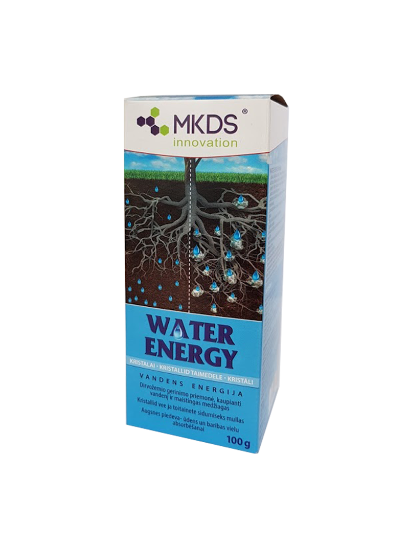 Vandens energija – kristalai, hydrogranulės, 100 g