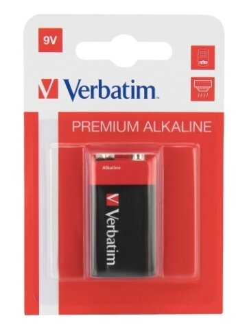 Verbatim 49924 Alkaline baterija 9V (Hangcard) (1 vnt pakuotėje) Verbatim 49924 Alkaline baterija 9V (Hangcard) (1 vnt pakuotėje)