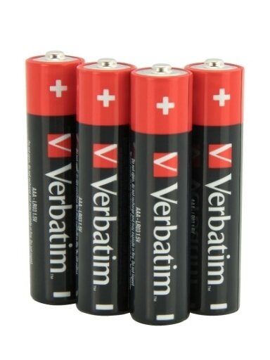 Verbatim 49500 Alkaline baterijos AAA LR03 (4 vnt pakuotėje)