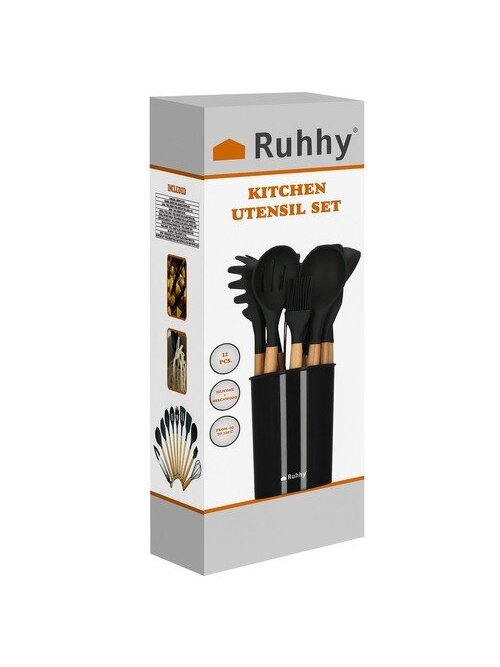 Virtuvės reikmenys - rinkinyje 12 vnt. Ruhhy 21804 1
