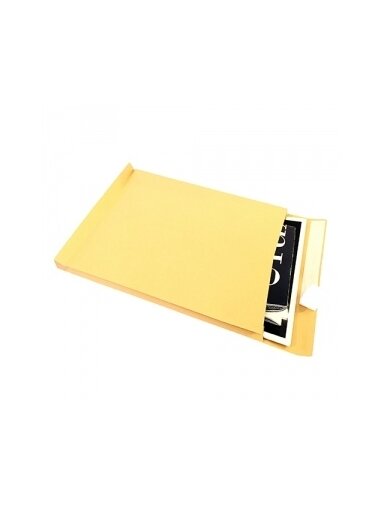 Vokas B4 250x353x40 mm, rudas 130 g., su nuplėšiam juostele, 40mm praplatėjimu 1 vnt.