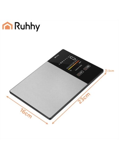 „Ruhhy 24632“ virtuvės svarstyklės su „Bluetooth“ „Ruhhy 24632“ virtuvės svarstyklės su „Bluetooth“