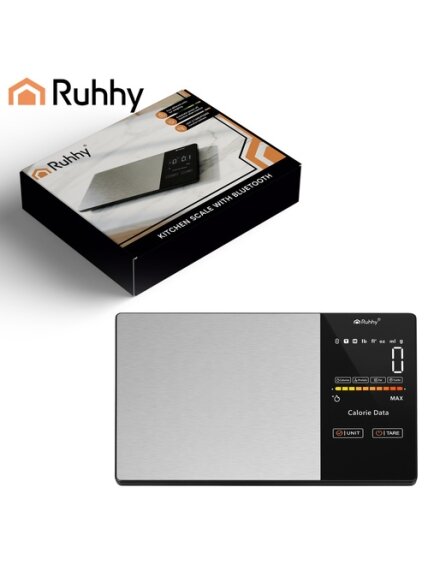 „Ruhhy 24632“ virtuvės svarstyklės su „Bluetooth“ 2