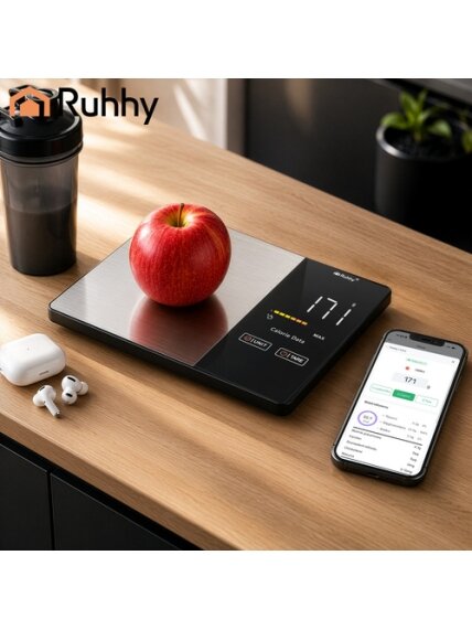 „Ruhhy 24632“ virtuvės svarstyklės su „Bluetooth“ 5